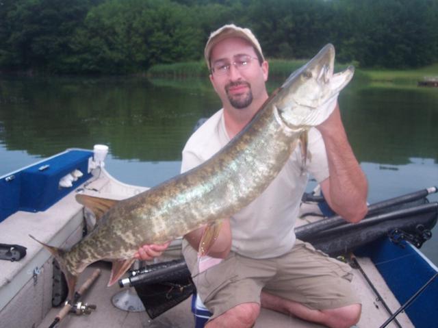Kevin Johnson with a Echo Lake musky