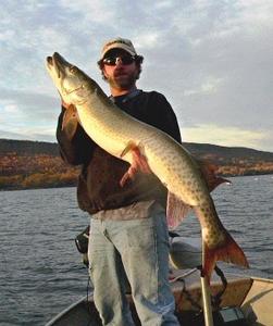 Brian Kroll with a nicely marked 50" GWL musky