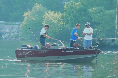 Brian Kroll and friends out for some musky fishing