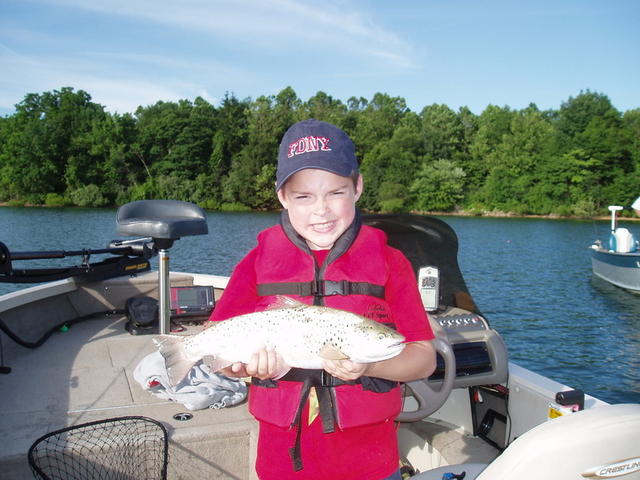 Ryan Young with a 20" Brown caught 6-23-05 from spruce run
