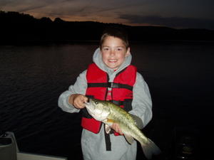 Ryan Young with a 17" largemouth caught 6-23-05 on Spruce run