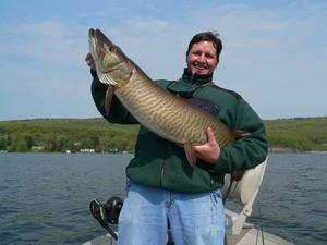 A.DaCosta participated in our guide for a day program and caught this nicely marked 47 incher