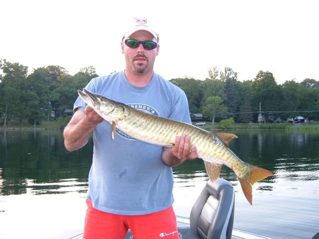 Dave Gibson with a nicely marked musky