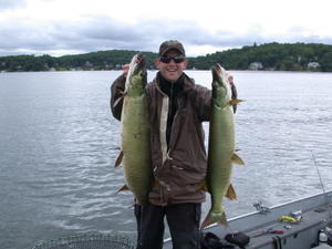 Now that's an impressive trolling pass, One pass, two fish Great job Steve!!!
